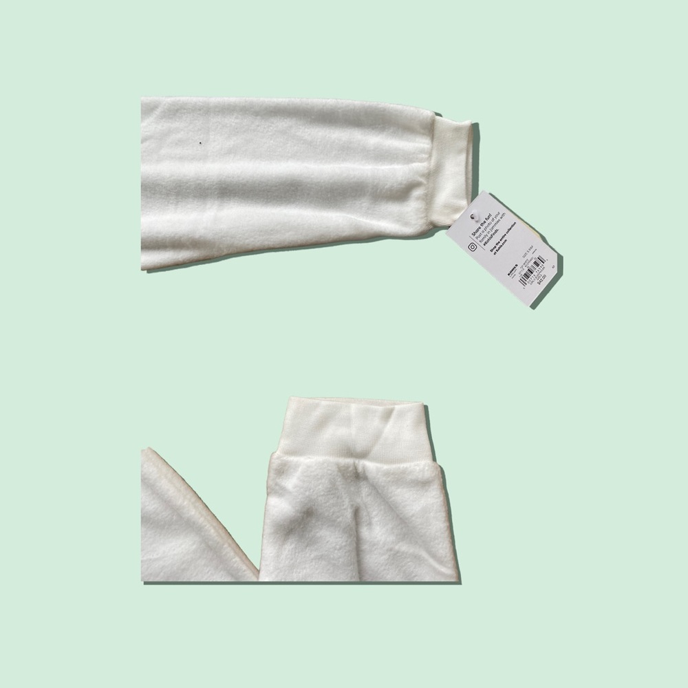 CUDDL DUDS Girl’s White Bear Hoodie One Piece Pajamas. Size: S (6/6X) - Picture 5 of 7